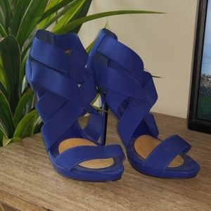 Strappy Cobalt Heels